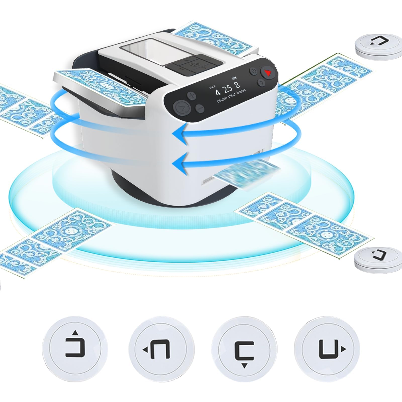 Amazon.co.jp: カードシャッフラー 自動カードディーラーとカード