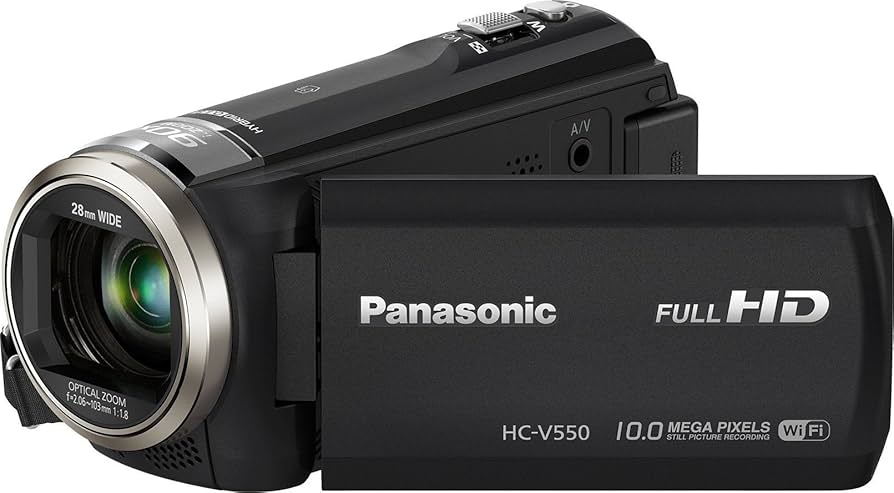Amazon.com : Panasonic HC-V550 - Camcorder - Black : Electronics