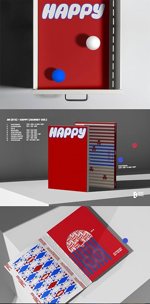 Amazon.com: Koread Bts Jin Happy 1st Solo Album (Standard