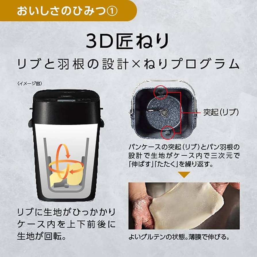 Amazon | パナソニック ホームベーカリー パン焼き器 餅つき機 1斤 41