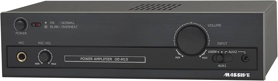 Amazon | MASSIVE マッシブ モノラルアンプ(ロー・インピーダンス/ハイ