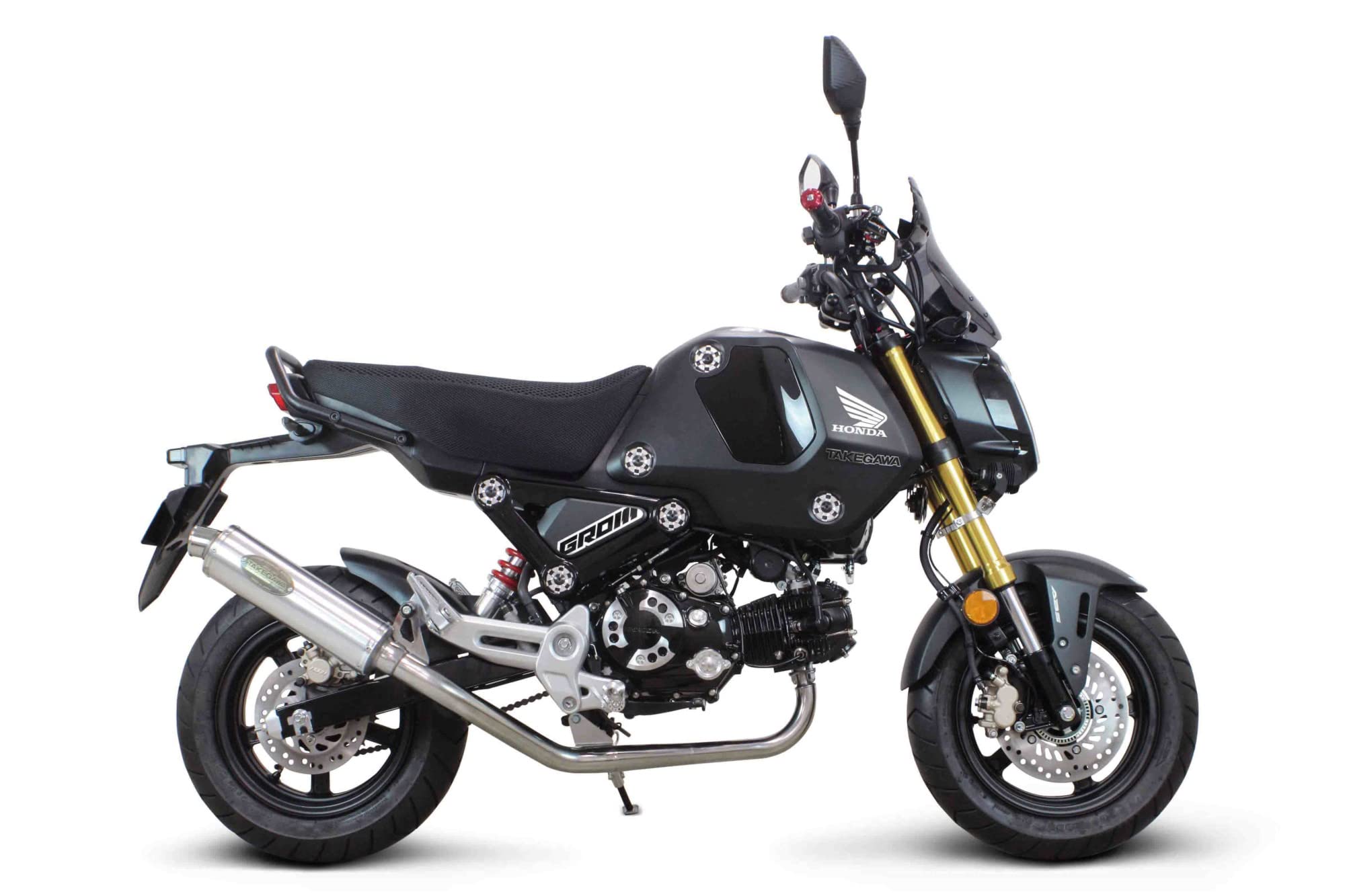 Amazon | スペシャルパーツ武川(TAKEGAWA) ボンバーマフラー GROM(JC92