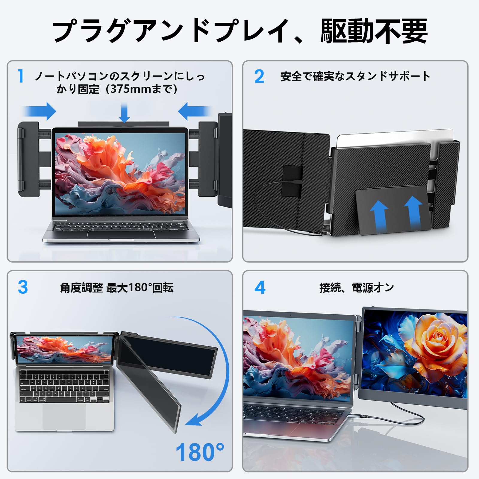 Amazon.co.jp: 14イン ノートパソコンモニター デュアルディスプレイ 2