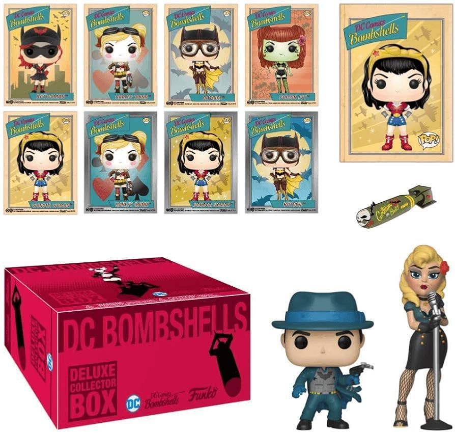 Amazon.com: Funko DC Bombshell Deluxe Set Batman Bombshell POP