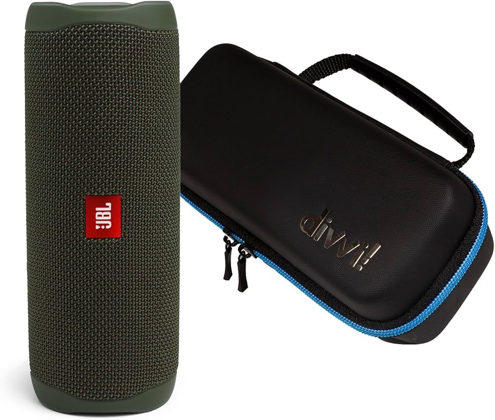 Amazon.com: JBL Flip 5 (Green) + Bundle with divvi! Protective