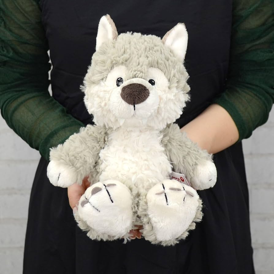 Amazon.co.jp: 【NICI】FF2024 ウルフ ウィニー ぬいぐるみ25cm グレー