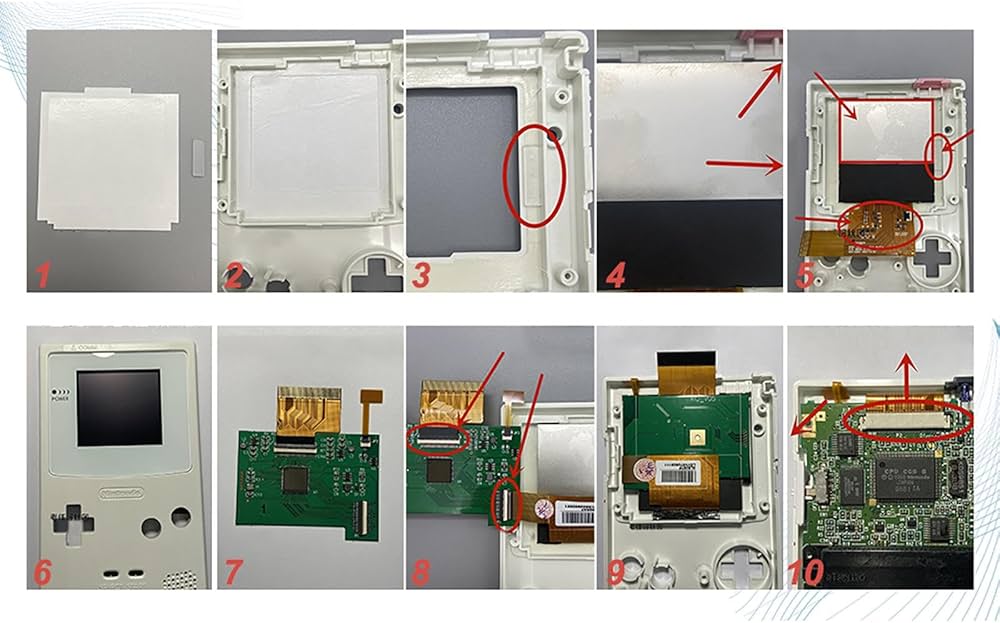Amazon | 液晶画面改造キットゲームボーイカラー用交換修理画面