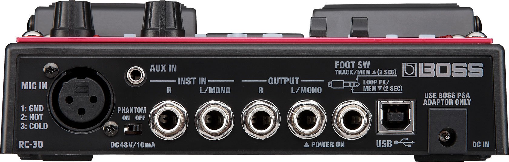 Amazon.com: BOSS RC-30 Loop Station Twin Guitar Pedal, Red