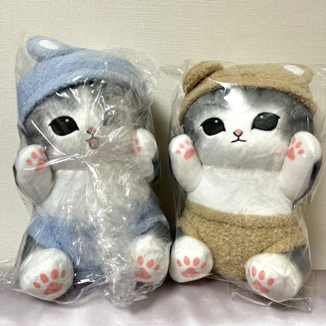 Amazon.co.jp: モフサンド にゃんぱんつ BIG ぬいぐるみ 全2種セット