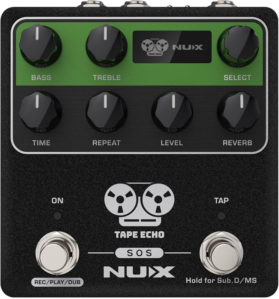 Amazon.com: NUX NDD-7 TAPE ECHO Delay Effects Pedal,Up to 1600ms