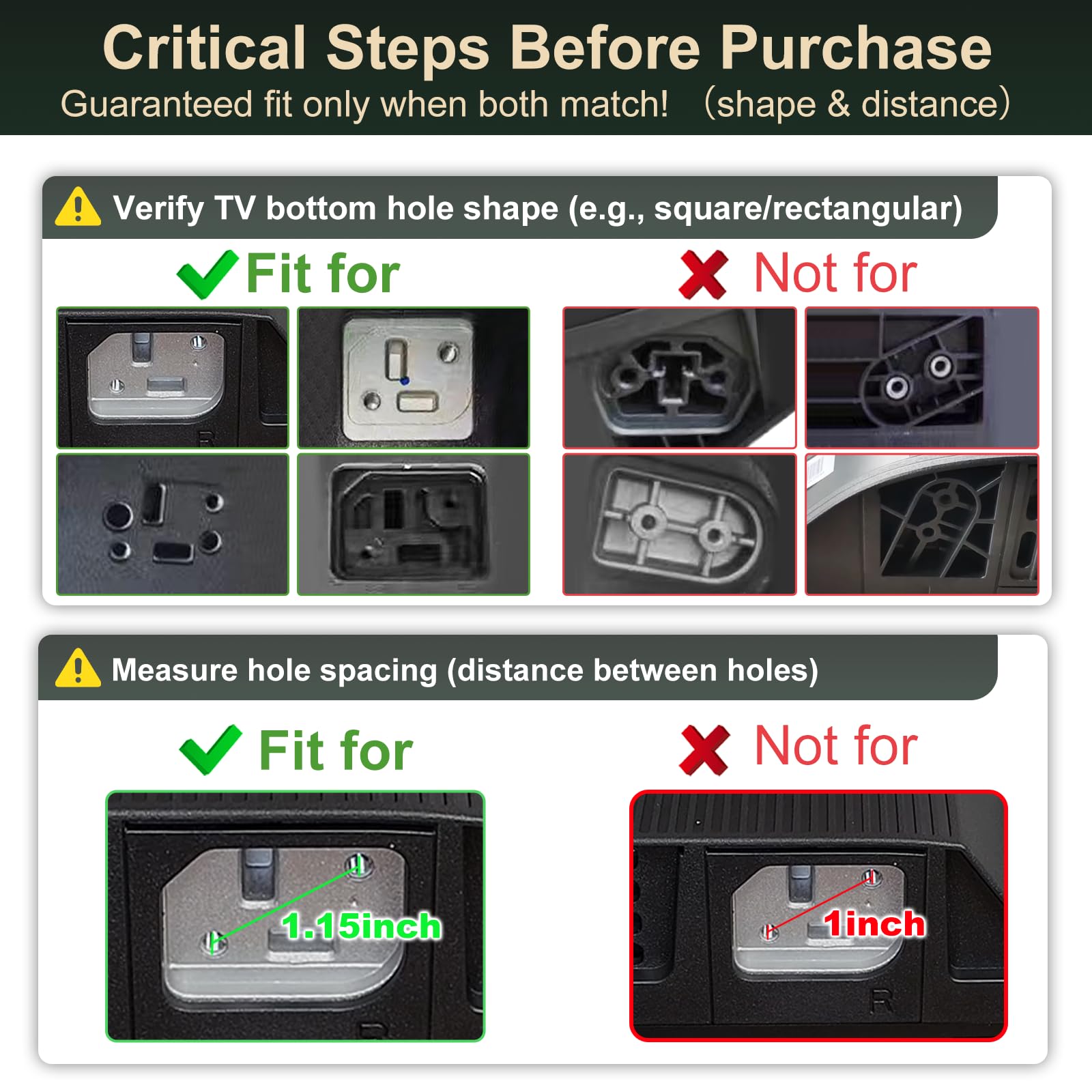 Amazon | Hisense TVスタンド脚用テレビスタンド、特定のTVボトム