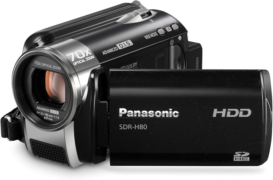 Amazon.com: Panasonic SDR-H80 SD and HDD Camcorder (Black