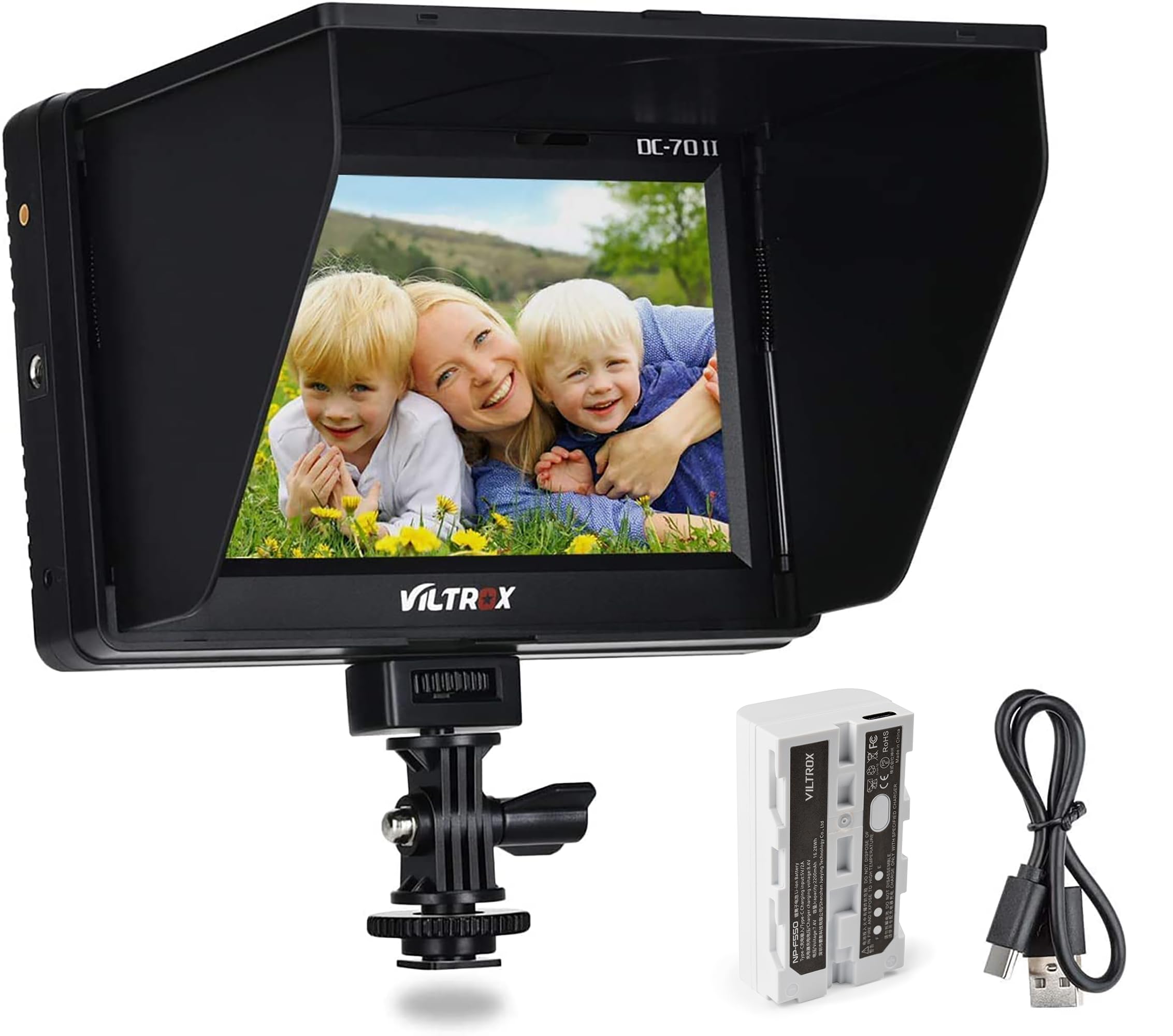 Amazon.com : 7 inch 4K HDMI Field Monitor Kit, VILTROX DC-70 II on