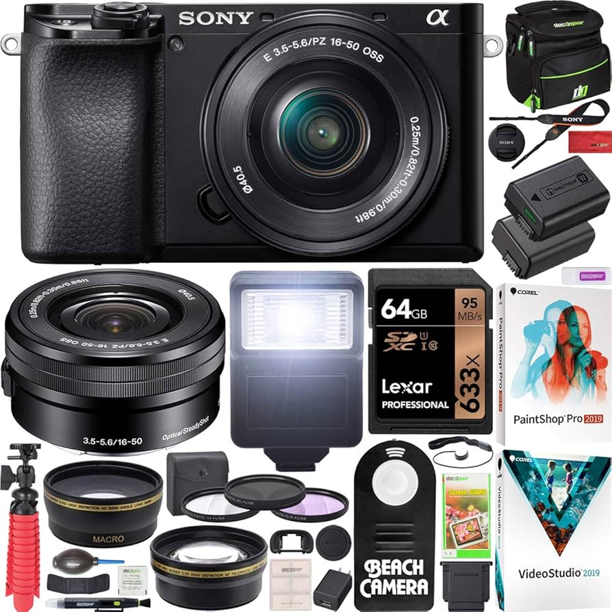 Amazon.com : Sony a6100 Mirrorless Camera 4K APS-C w/ 16-50mm F3.5