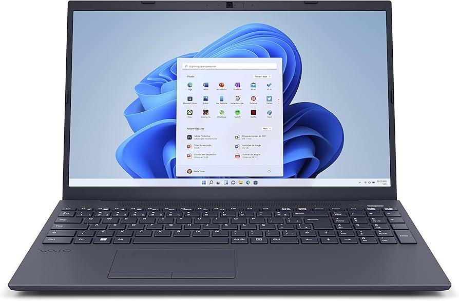 Notebook VAIO FE15 Intel Core i5 12ª gen 8GB RAM 256GB SSD Tela 15
