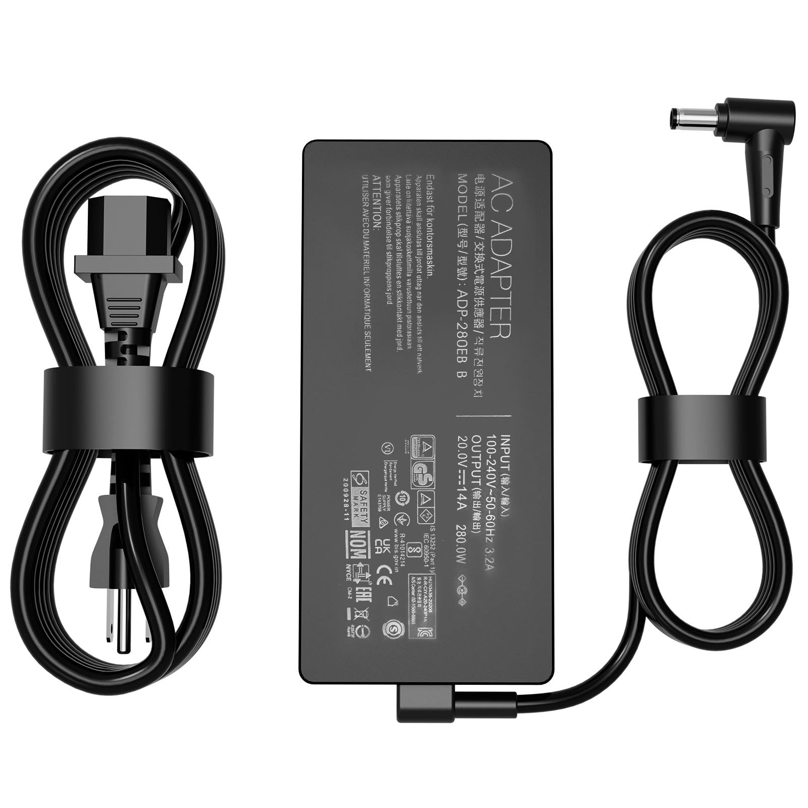 Amazon.com: 280W 14A 20V ADP-280EB B AC Charger for Asus ROG Strix
