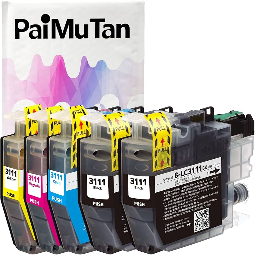 Amazon.co.jp: LC3111 LC3111-4PK 4色セット+ブラック1本 計5本セット