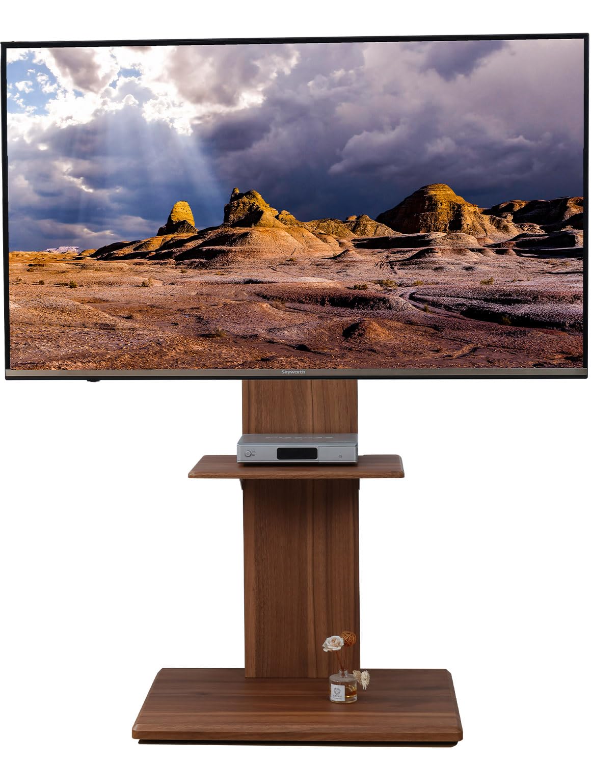 Amazon.co.jp: テレビスタンド 震度7クリア 自立タイプ 「配線隠し 首