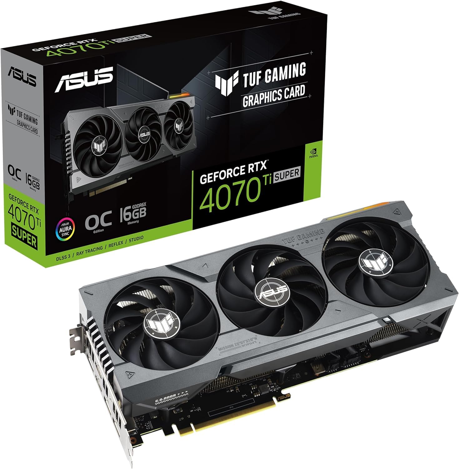 Amazon.com: ASUS TUF Gaming GeForce RTX 4070 Ti Super 16GB GDDR6X