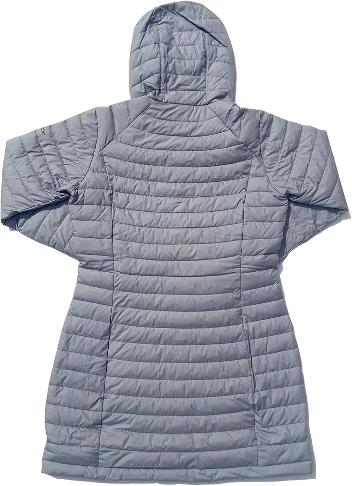 Columbia Women's White Out Mid Omni-Heat Long Hooded Jacket Coat