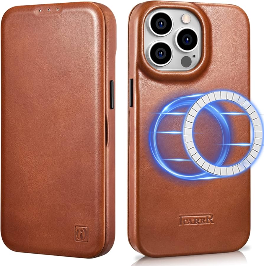 Amazon.co.jp: ICARER iPhone 14 Pro 用 ケース iPhone 14 Pro 用 本革