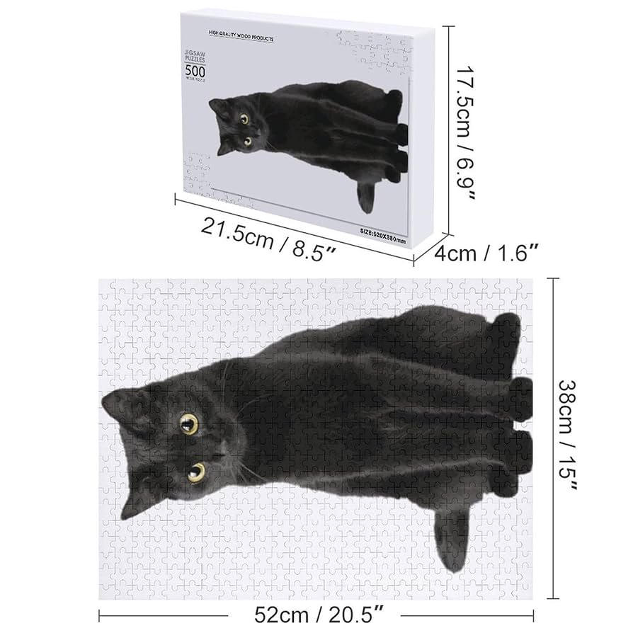 黒猫 シビックタイプR ジグソーパズル2個セット 黒猫 シビックタイプR