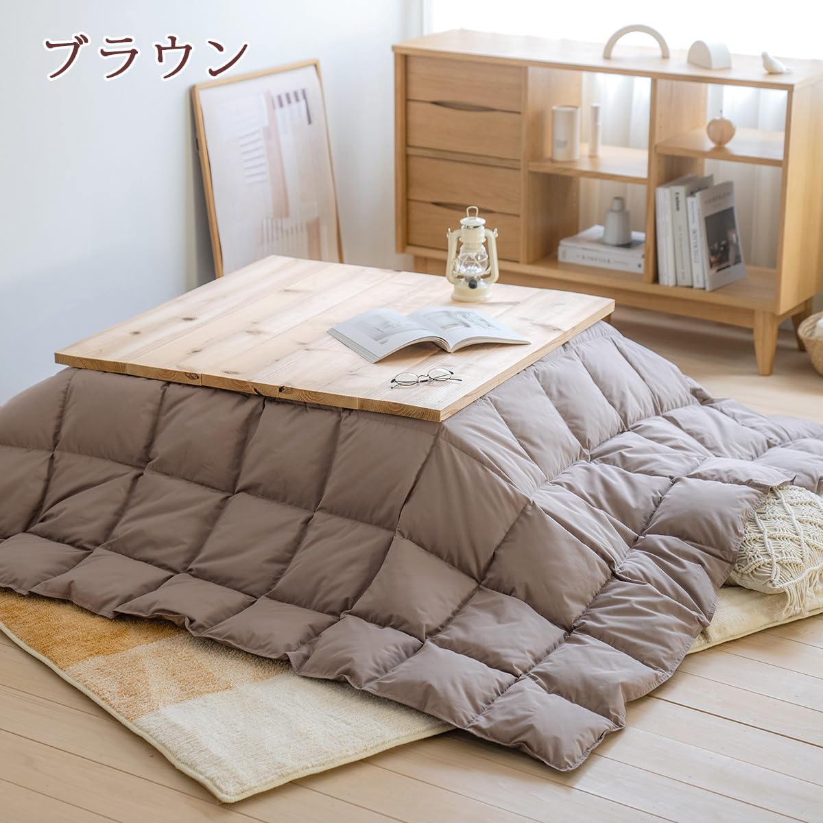 Amazon｜西川 こたつ布団 超長方形 ホワイトダウン 羽毛掛け布団 抗菌