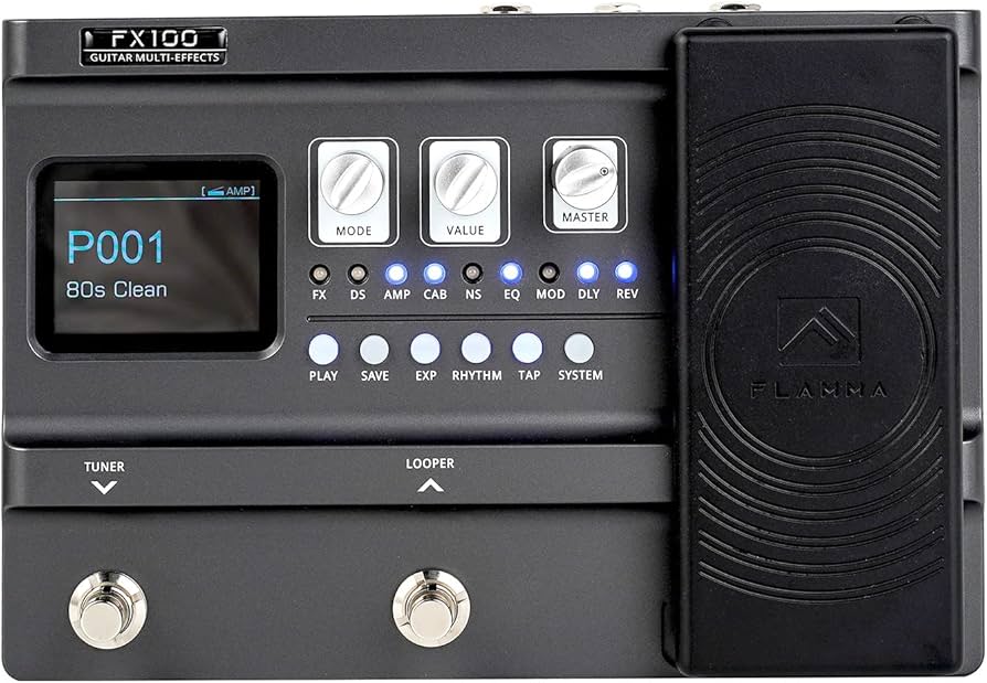 Amazon.com: FLAMMA FX100 Guitar Multi-effects Pedal with 55 Amp