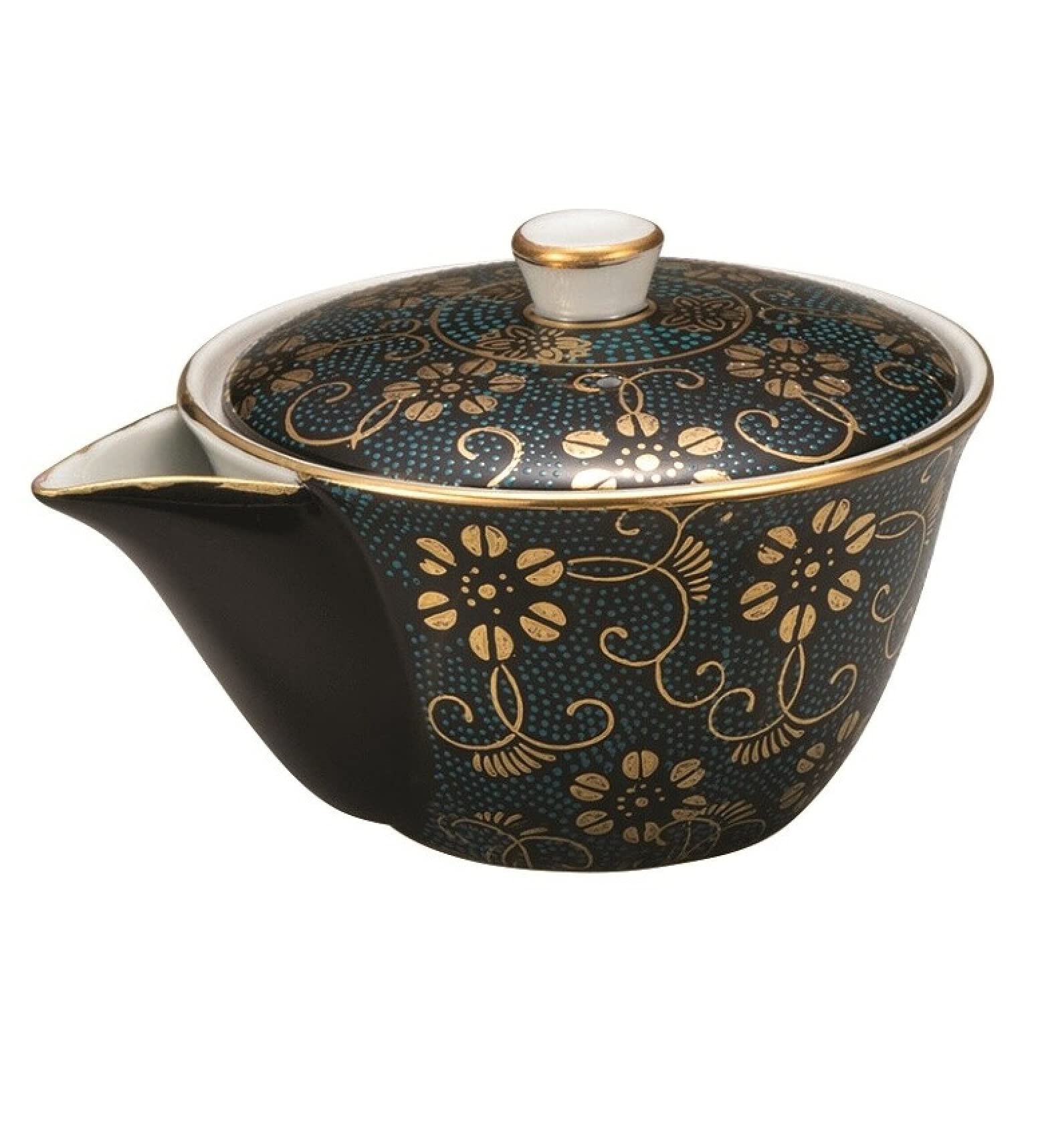 Amazon.co.jp: 九谷焼 九谷の茶器セット 宝瓶揃 青粒鉄仙 宝瓶1個