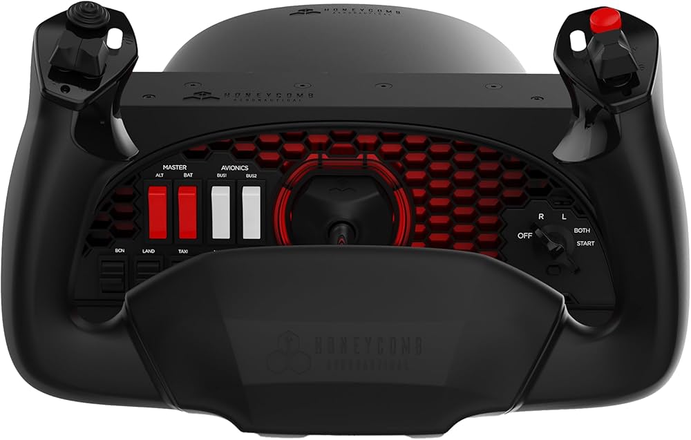 Honeycomb Alpha Flight Controls Yoke & Switch Painel : Amazon.com