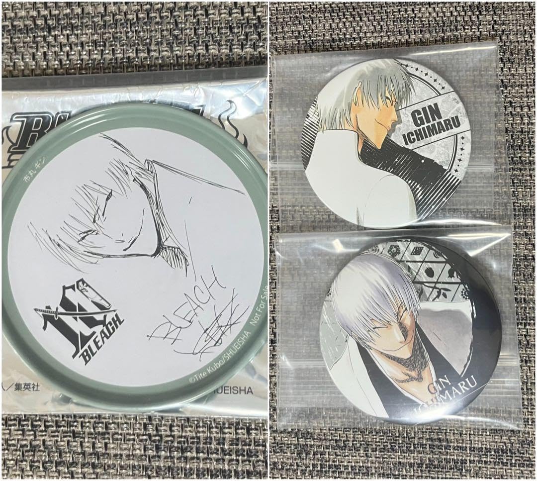 Amazon.co.jp: BLEACH 市丸ギン コレクション缶バッジ 10周年限定 原作