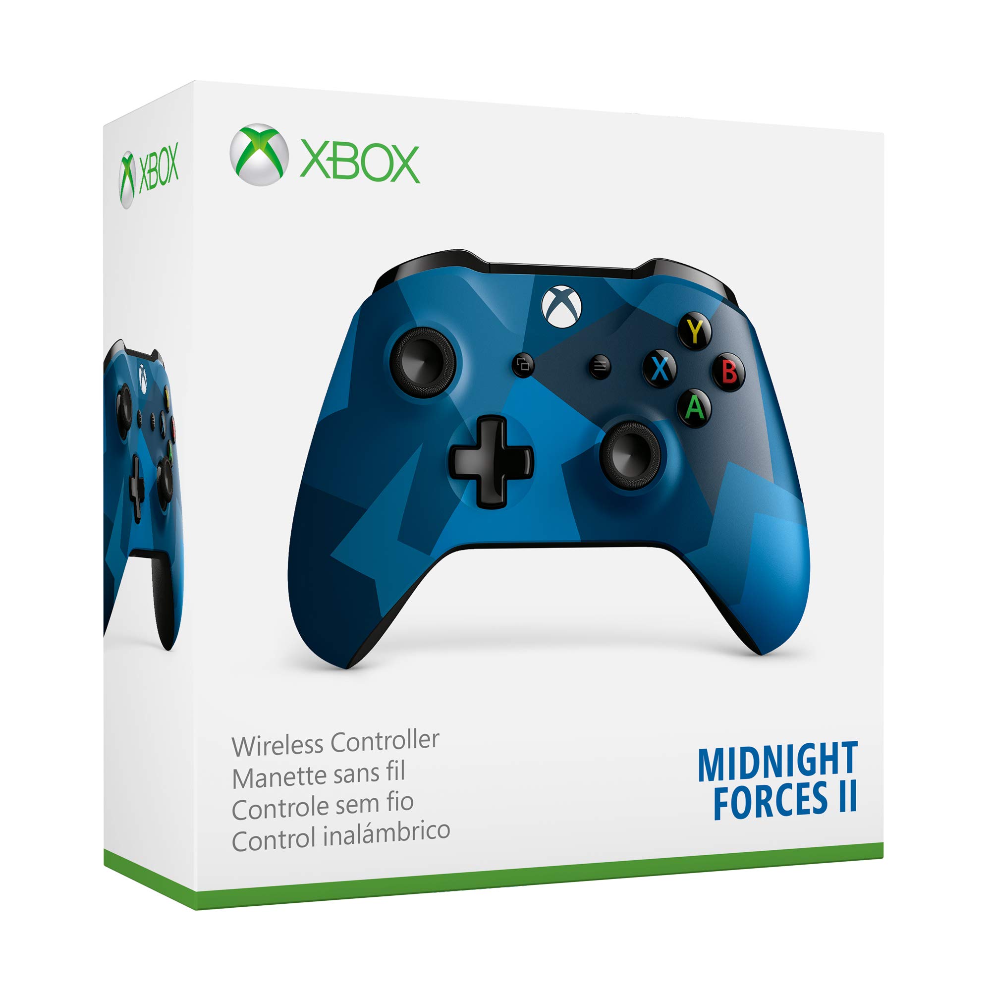 Controle sem fio Microsoft Xbox One, edição especial Midnight