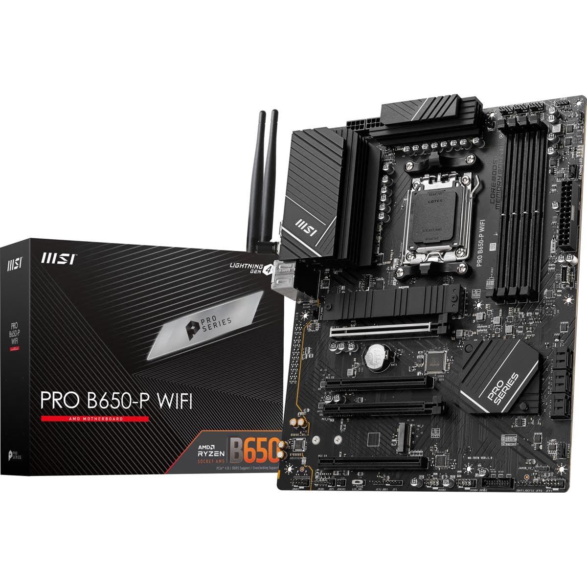 Amazon | MSI PRO B650-P WiFi ProSeries マザーボード (AMD AM5、ATX