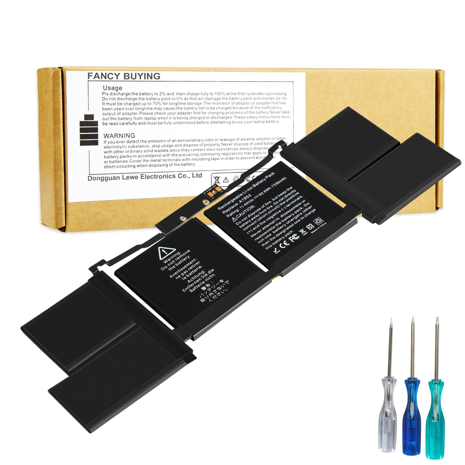 Amazon.com: A1990 MacBook Pro Battery A1953 Replacement for