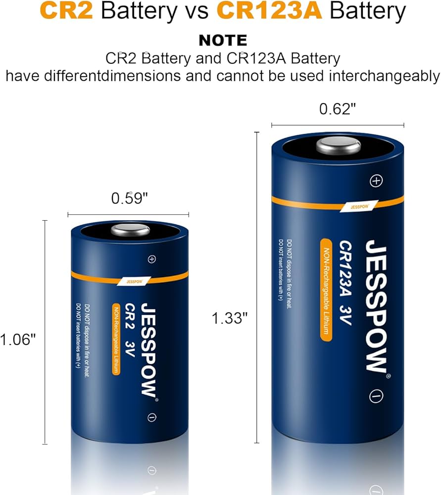 Amazon.com: JESSPOW CR2 Lithium Battery (24-Pack), CR2 3V