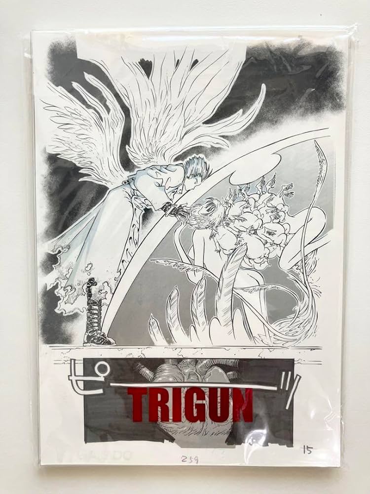 Amazon.co.jp: トライガン 複製原稿 選りすぐり44枚セット TRIGUN 内藤