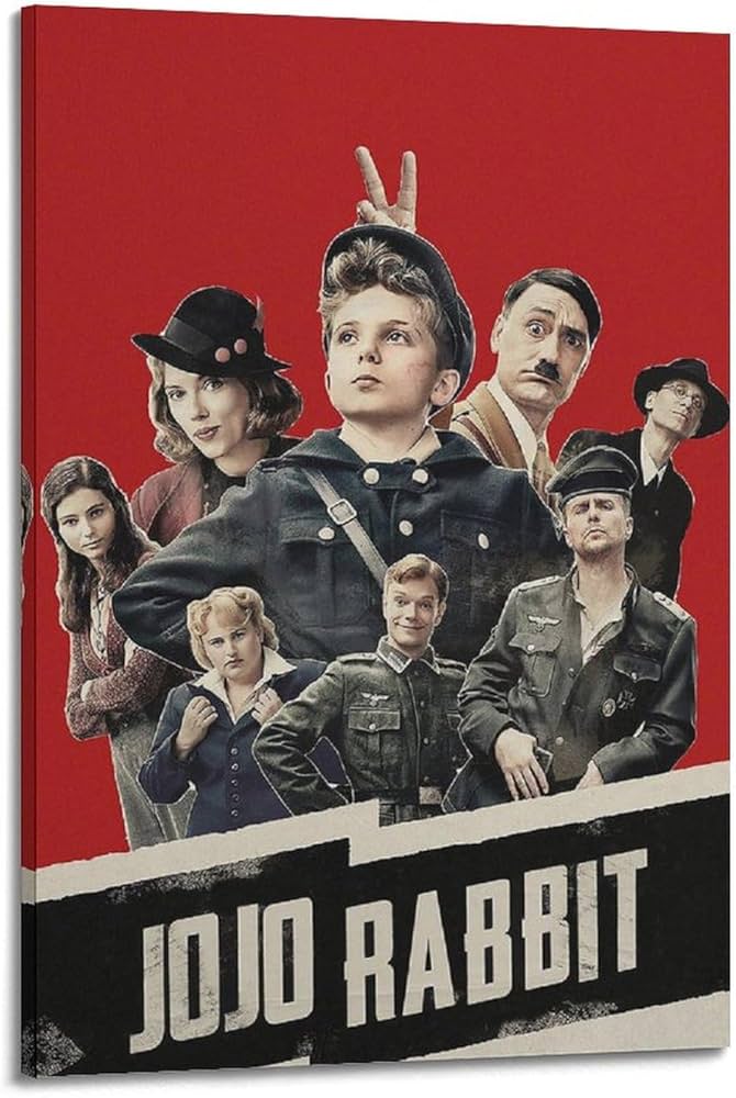 Amazon.co.jp: ジョジョ・ラビットのコメディ映画のポスター ポスター