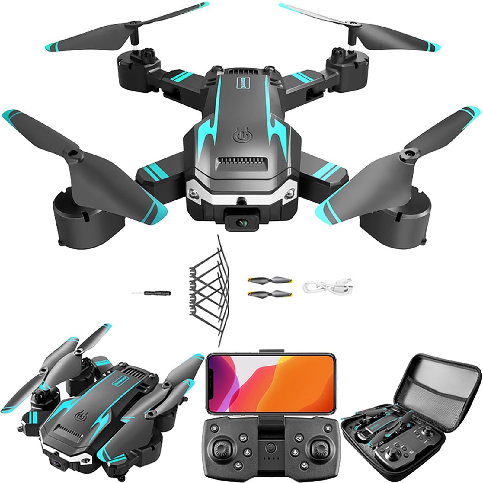 Amazon.co.jp: S6 ドローン カメラ付き 120°広角 4K HDデュアルカメラ