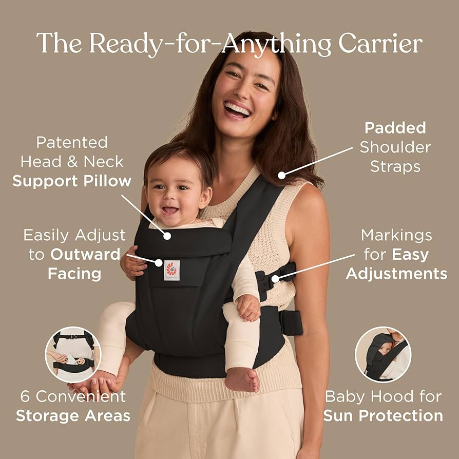 Amazon.com : Ergobaby Omni Deluxe Baby Carrier Newborn to Toddler