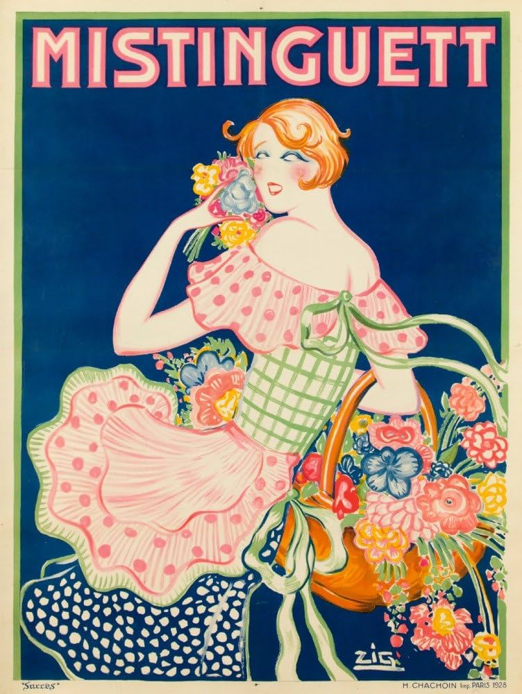 Amazon | ミスタンゲットヴィンテージポスター(アーティスト: Zig