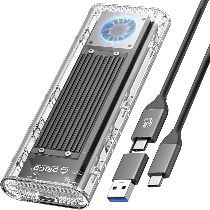 Amazon.com: ORICO 40Gbps M.2 NVMe SSD Enclosure with Built-in