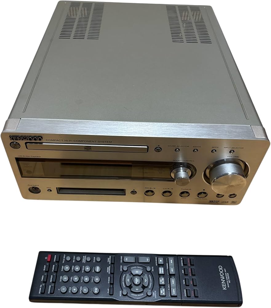 送料込☆動作美品☆KENWOOD RD-HD7MD リモコン付 CD⁄MD再生可