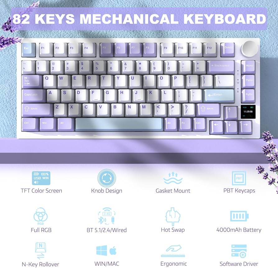 Amazon.com: ATTACK SHARK Ajazz AK820 Pro Mechanical Keyboard with