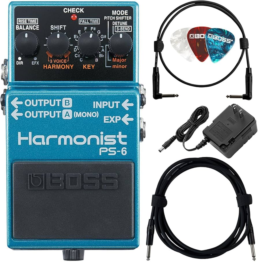 Amazon.com: Boss PS-6 Harmonist Bundle with Gearlux Power Supply