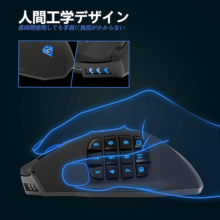 Amazon | Gamspeed ワイヤレスゲーミングマウス 【有線無線デュアル