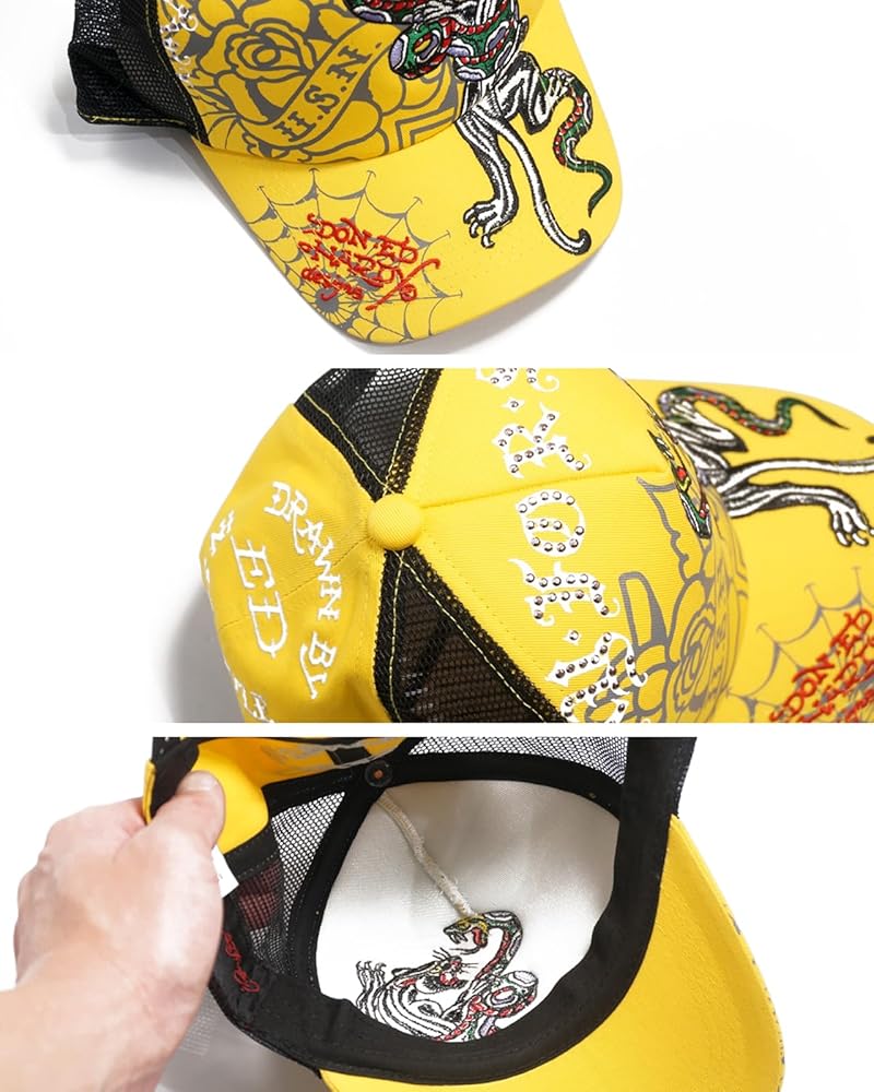 Amazon | [Ed Hardy] エド・ハーディー スネークパンサー刺繍 スタッズ