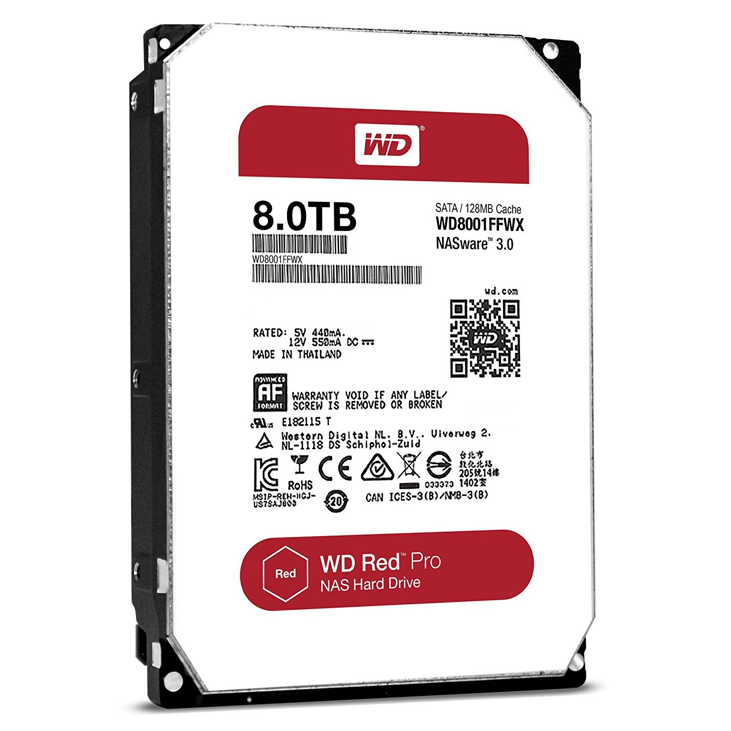 Amazon.com: WD Red Pro 8TB 3.5-Inch SATA III 7200rpm 128MB Cache