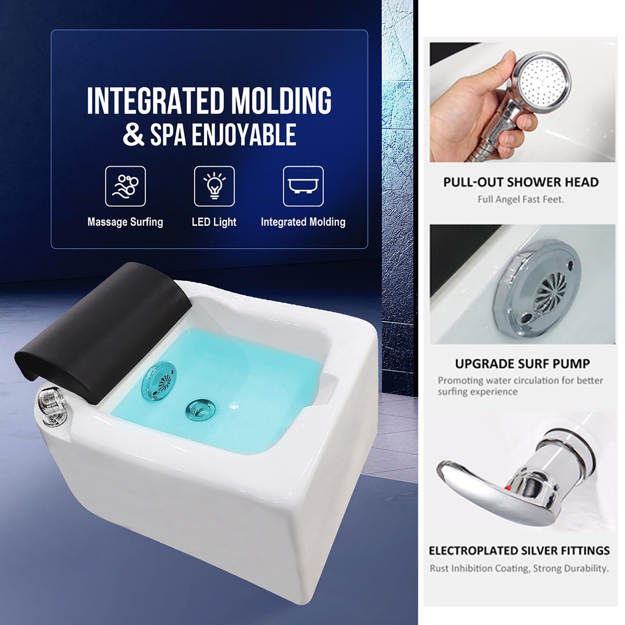 サーフ LEDライト付き フットバス 【公式通販】