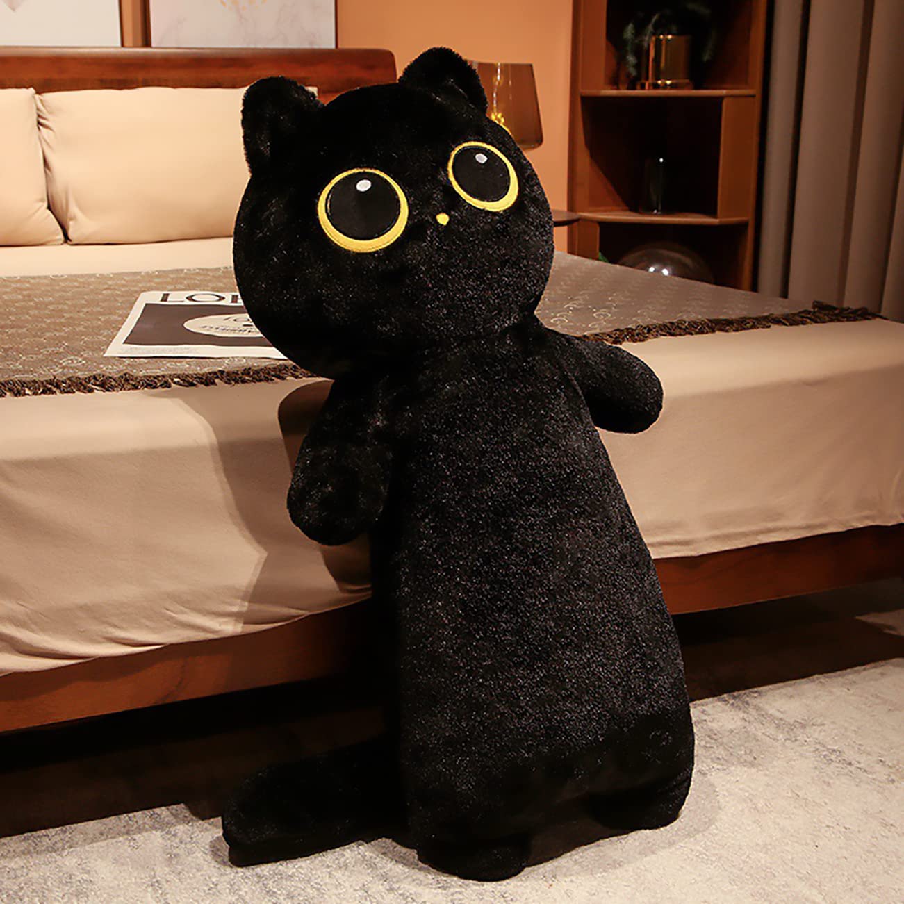 Amazon.co.jp: 猫 ぬいぐるみ 黒猫 抱き枕 かわいい 抱き枕 昼寝枕