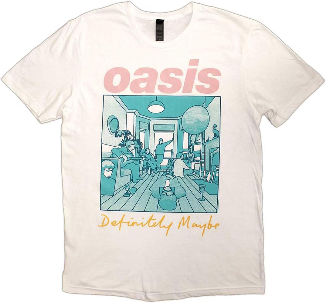 Amazon.com: Men's Oasis Definitely Maybe Illustration Colour T